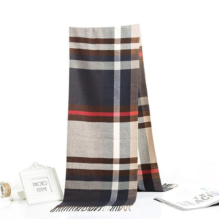 Preston Patterned Cashmere Scarf