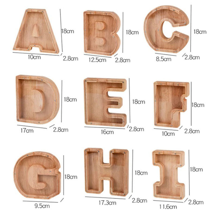 Personalized Wooden Letter Piggy Bank 🔥Buy 2 Free Shipping🔥