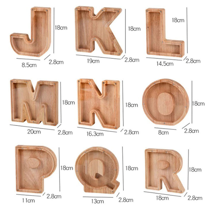 Personalized Wooden Letter Piggy Bank 🔥Buy 2 Free Shipping🔥