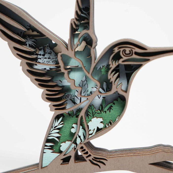 Hummingbird Carving Handcraft Gift