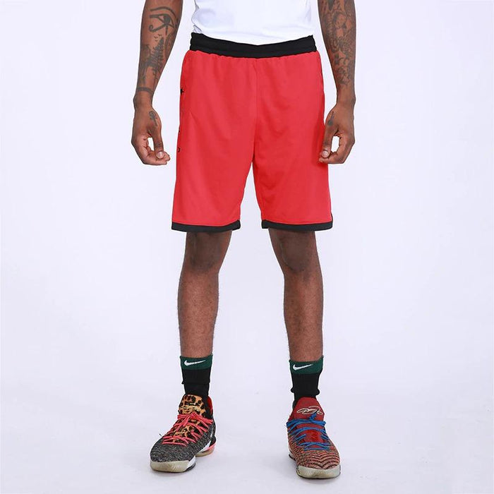 Red Canvas Athletic Shorts