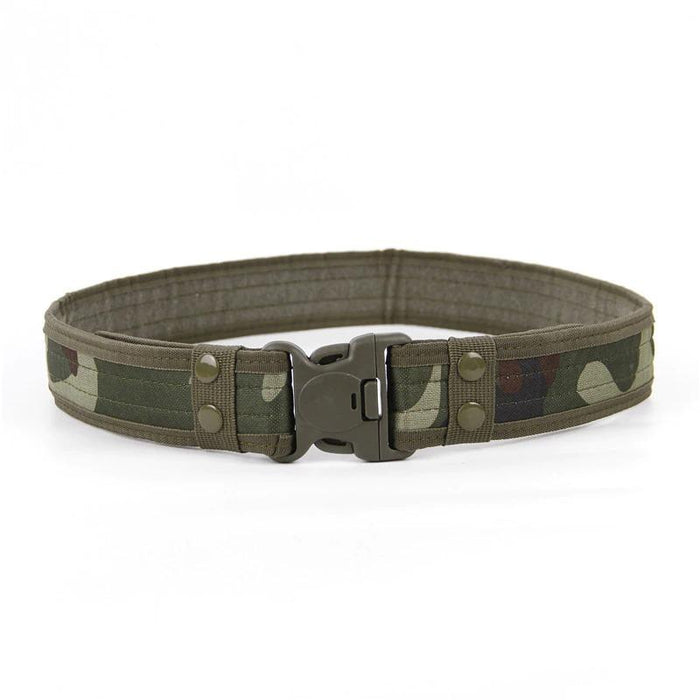 Men's Green Camouflage Tactical Belt