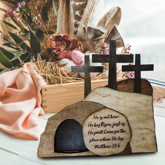 Wooden Easter Scenes Decor