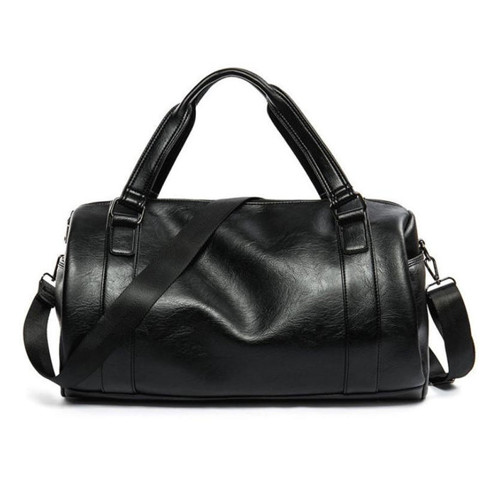 Men's Black Leather Smart Bag