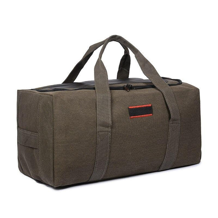 Men's Brown Canvas Sport Bag