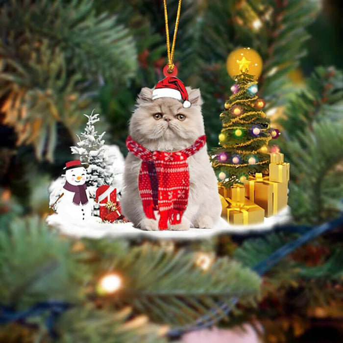 Persian Cat Christmas Ornament SM191