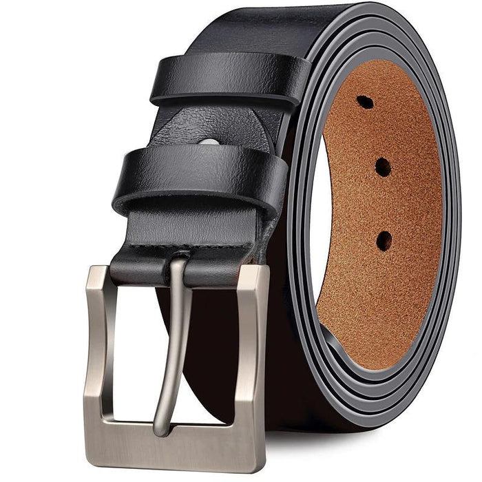 Men's Black Leather Virginia Belt