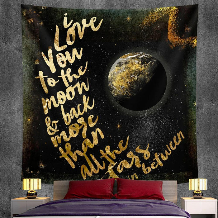 Celestial Quotes Tapestry