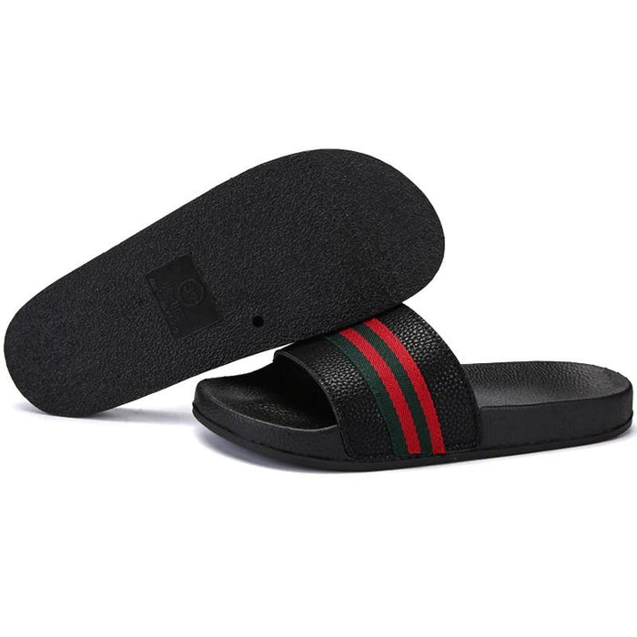 Men's Black Casual Slipper