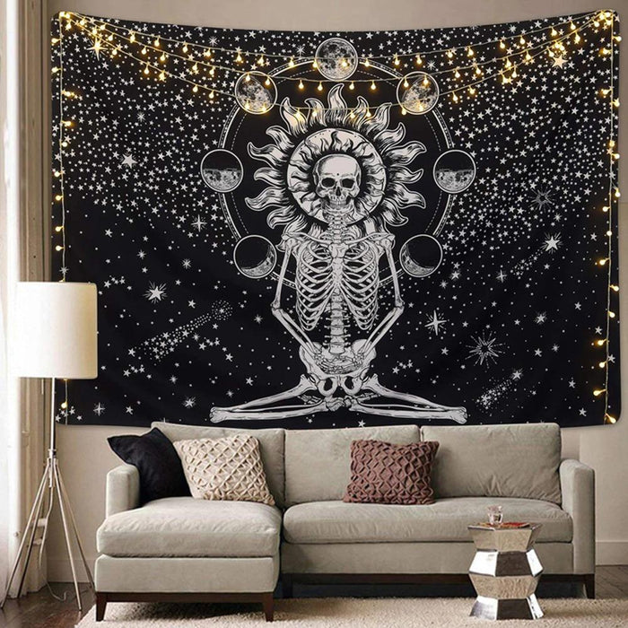 Celestial Skeleton Tapestry