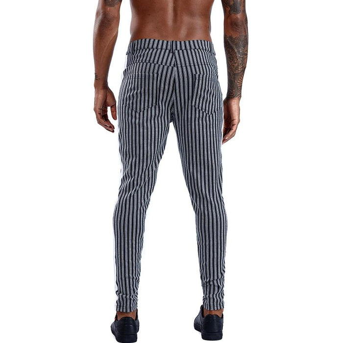 Dark Striped Smart Pants