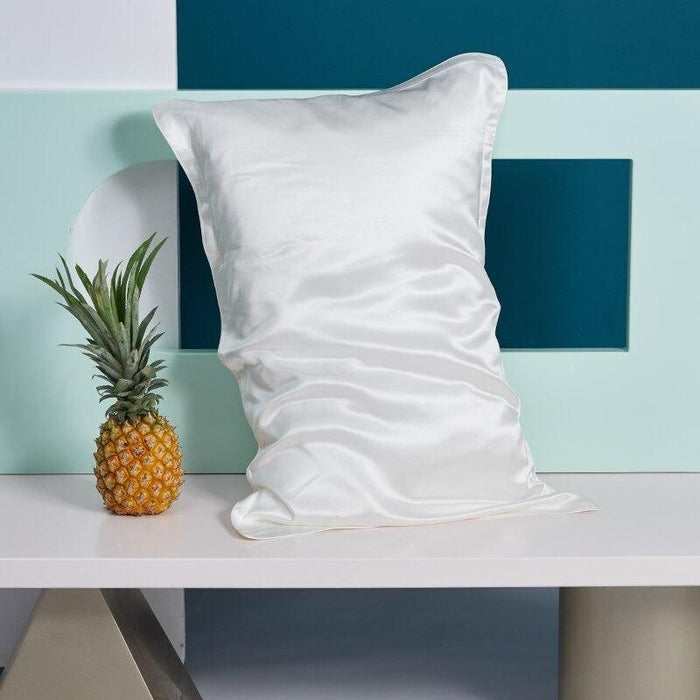 White Premium Silk Pillow Cover