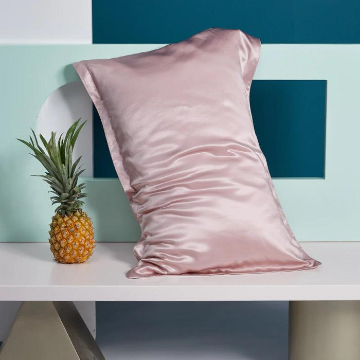 Pink Premium Silk Pillow Cover
