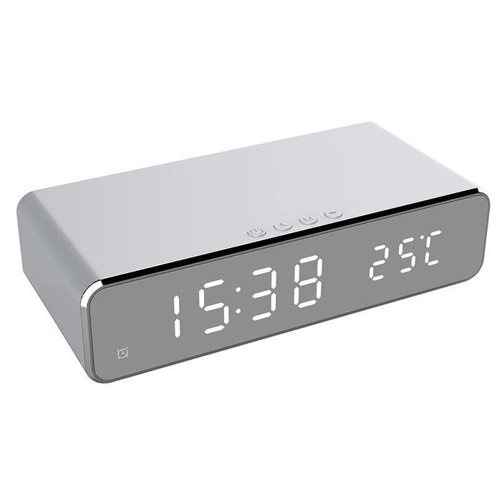 Silver Turbo Charged Alarm Clock