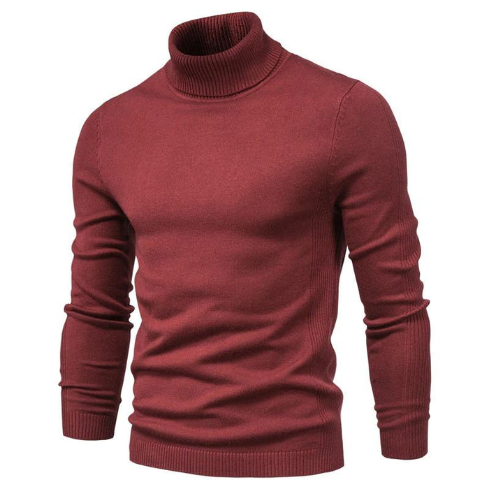 Red Tailored Turtle Neck