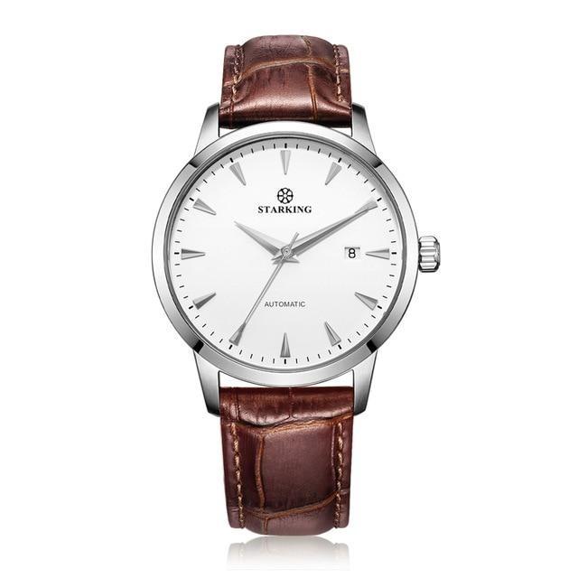 Jasper Mechanical Watch - White Leather