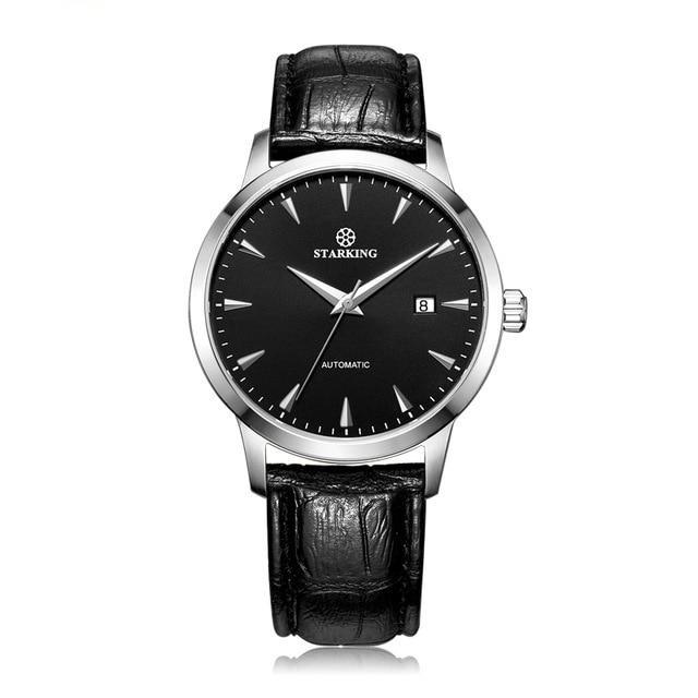 Jasper Mechanical Watch - Black Leather