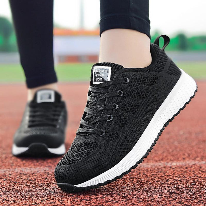 Neveah Athletic Sneakers - Black/White