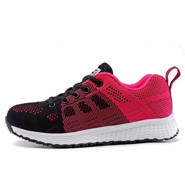 Neveah Athletic Sneakers - Dark Pink/Black