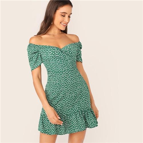 Ivy Mini Dress - Green