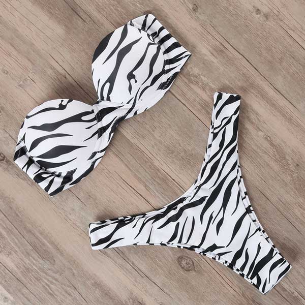 Ophelia Bikini Set - Zebra