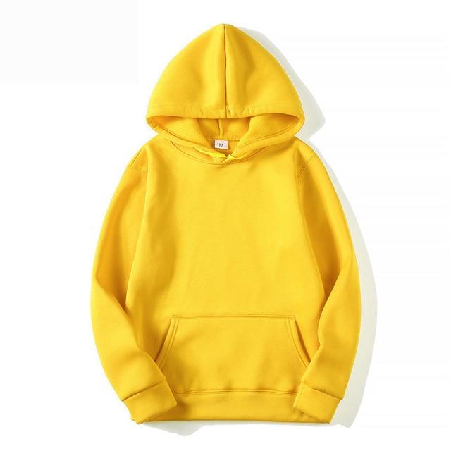 Yellow Canvas Hoodie