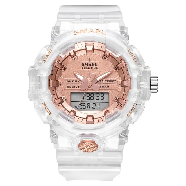 Trax Ops Watch - Clear Rose Gold