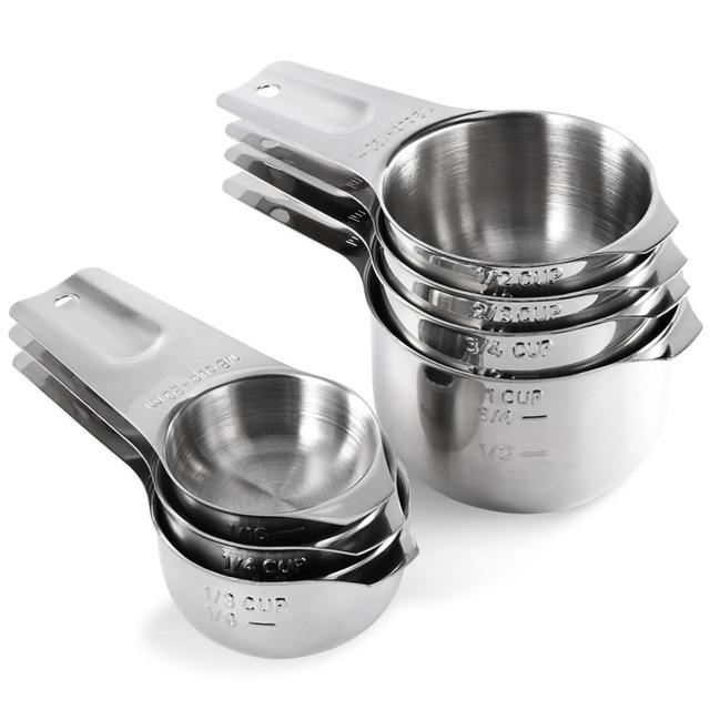 Stainless Steel Measuring Spoon and Cup Set