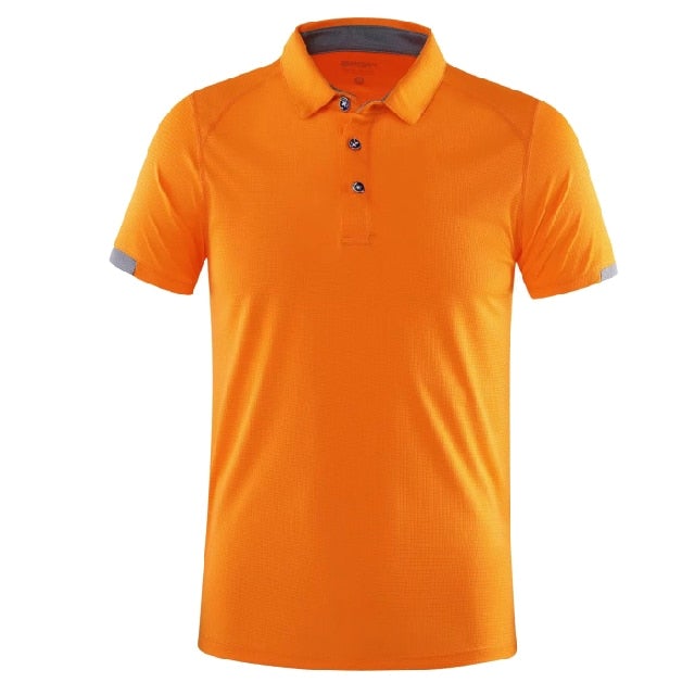 Reginald Golf High-Performance Shirt (Orange)