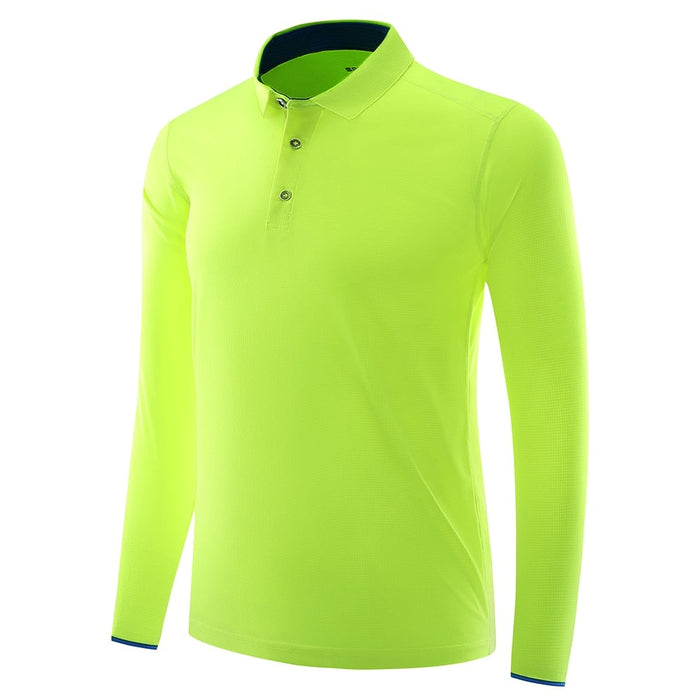 Reginald Golf High-Performance LS Shirt (Lime)