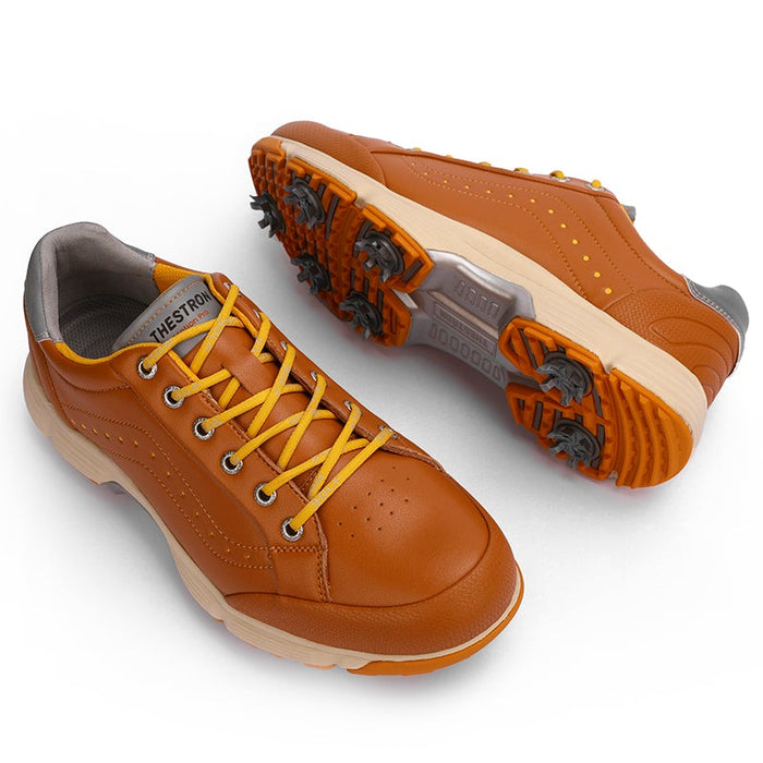 Reginald Golf Spiked Orange Pro Shoes