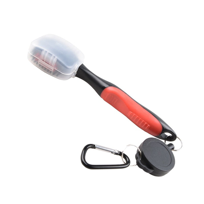 Reginald Golf Double Headed Club Brush (Red)