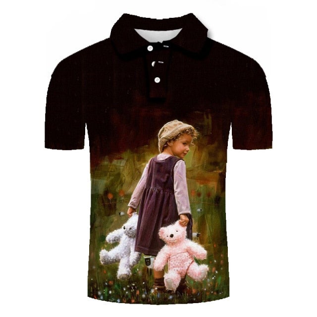 Reginald Golf CoolTech Loud Golf Shirt (Teddy Bear)