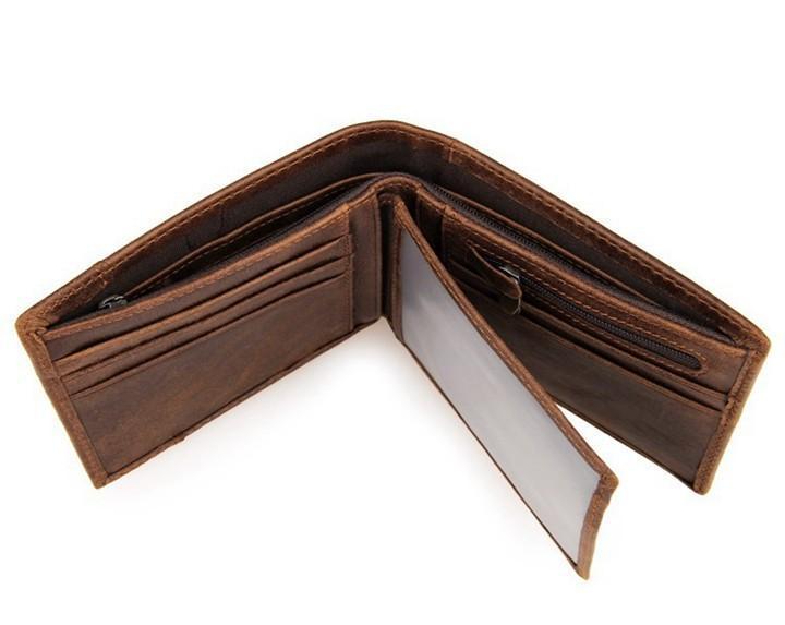 Men's Brown Leather Charlie Bi-Fold Wallet