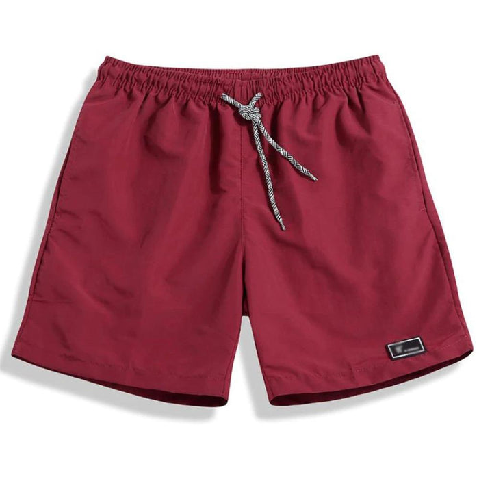 Men's Red Canvas Swimming Bottoms