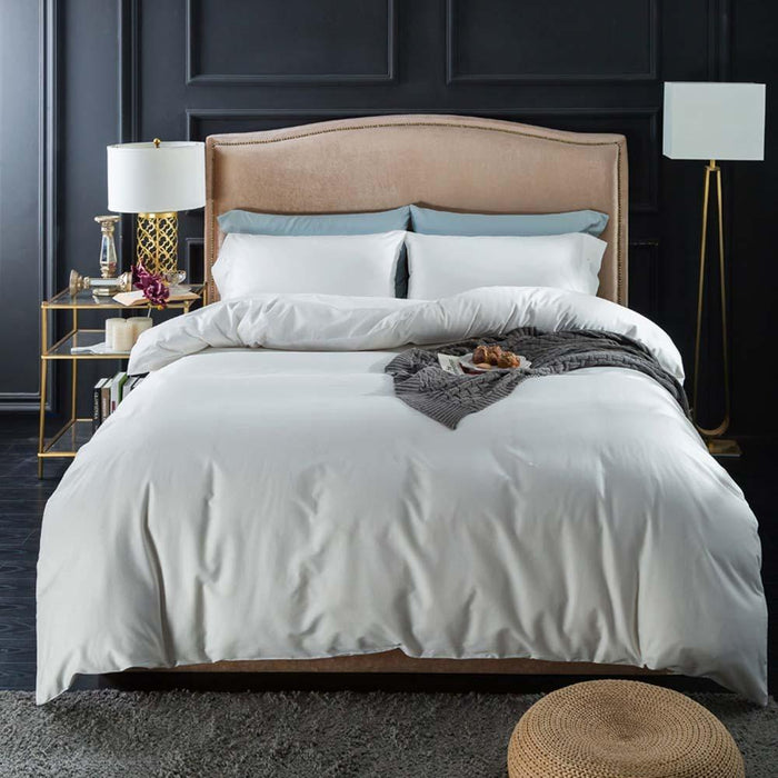 White Egyptian Cotton Lux Bed Set