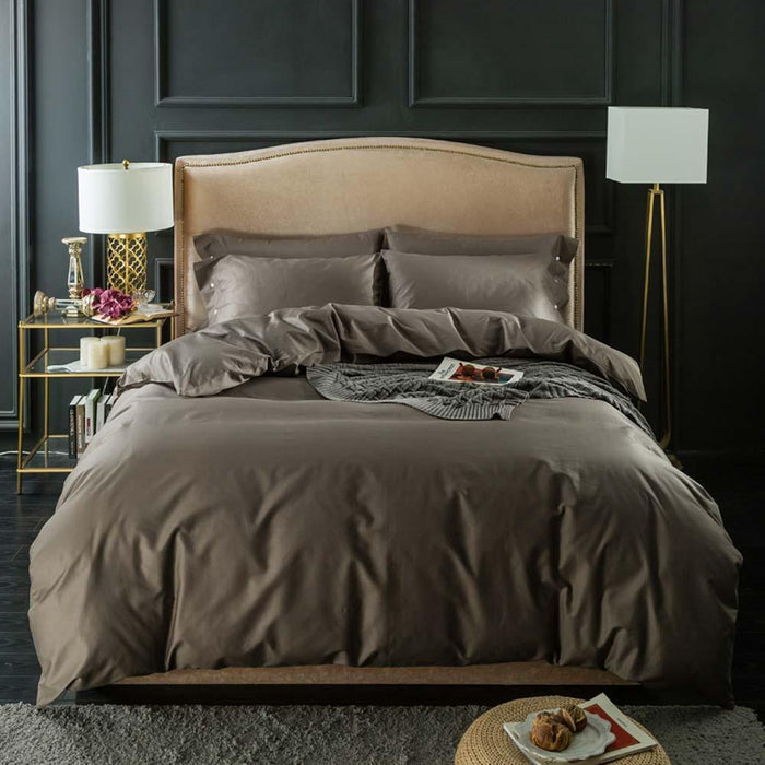 Bronze Egyptian Cotton Lux Bed Set