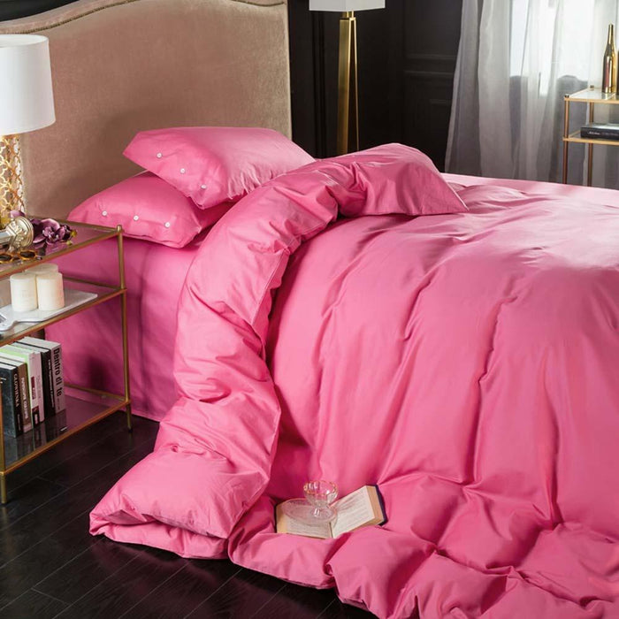 Pink Egyptian Cotton Lux Bed Set